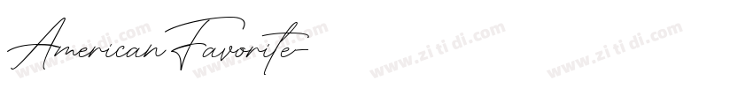 AmericanFavorite字体转换