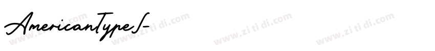AmericanTypeI字体转换