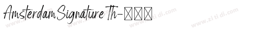 AmsterdamSignatureTh字体转换