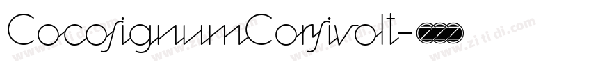 CocosignumCorsivoIt字体转换