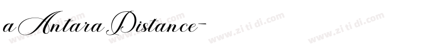 aAntaraDistance字体转换