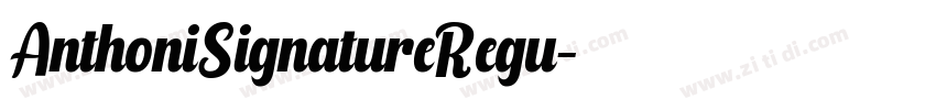 AnthoniSignatureRegu字体转换