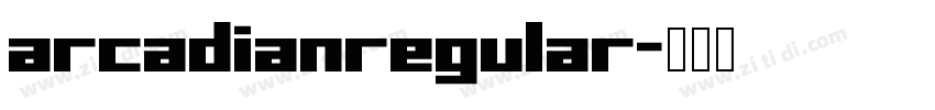 arcadianregular字体转换