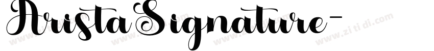 AristaSignature字体转换