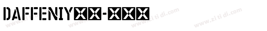 Daffeniy家族字体转换