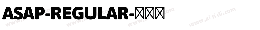 ASAP-REGULAR字体转换
