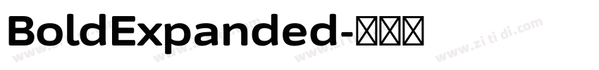 BoldExpanded字体转换