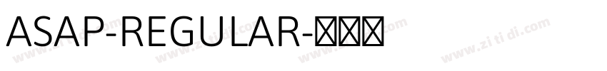ASAP-REGULAR字体转换