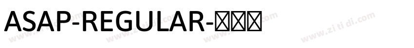 ASAP-REGULAR字体转换