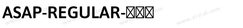 ASAP-REGULAR字体转换