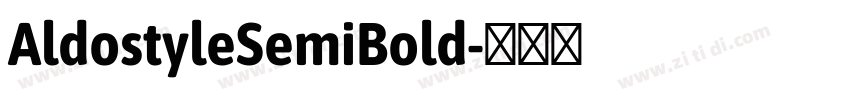 AldostyleSemiBold字体转换