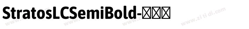 StratosLCSemiBold字体转换