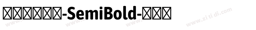 極影毀片熒圓-SemiBold字体转换