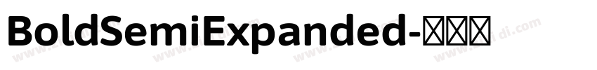 BoldSemiExpanded字体转换