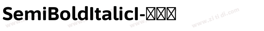 SemiBoldItalicI字体转换