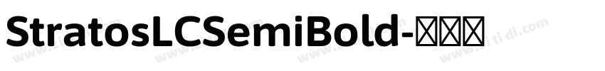 StratosLCSemiBold字体转换