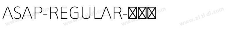 ASAP-REGULAR字体转换