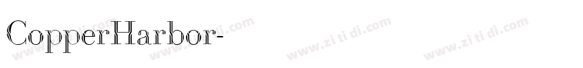 CopperHarbor字体转换