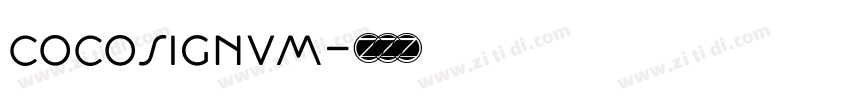 cocosignum字体转换