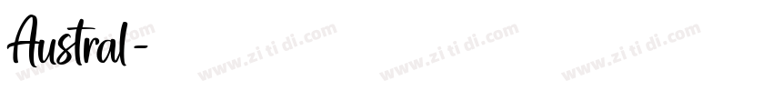 Austral字体转换