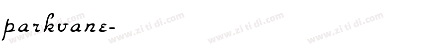 parkvane字体转换