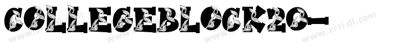 CollegeBlock20字体转换