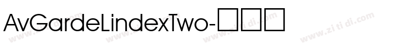 AvGardeLindexTwo字体转换