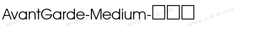 AvantGarde-Medium字体转换
