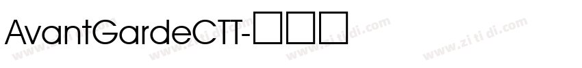 AvantGardeCTT字体转换
