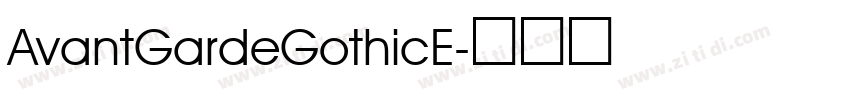 AvantGardeGothicE字体转换