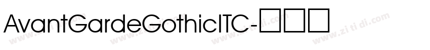 AvantGardeGothicITC字体转换