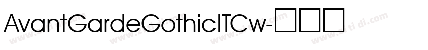 AvantGardeGothicITCw字体转换