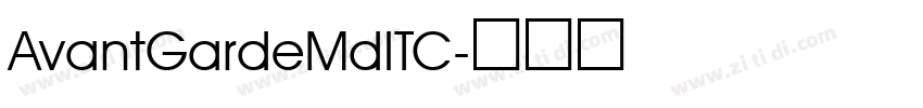 AvantGardeMdITC字体转换