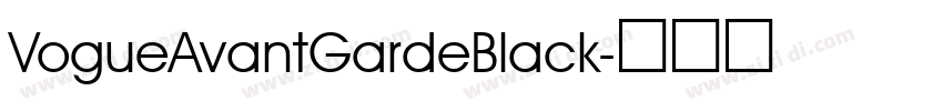 VogueAvantGardeBlack字体转换