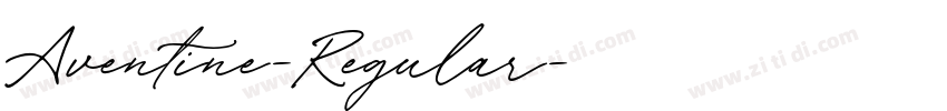 Aventine-Regular字体转换
