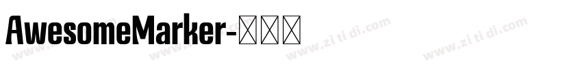 AwesomeMarker字体转换