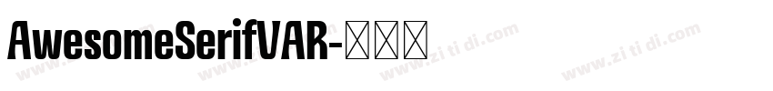 AwesomeSerifVAR字体转换