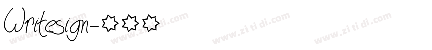 Writesign字体转换