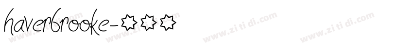 haverbrooke字体转换