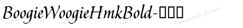 BoogieWoogieHmkBold字体转换