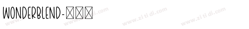 Wonderblend字体转换