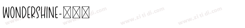 wondershine字体转换