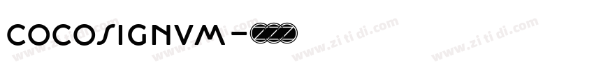 cocosignum字体转换