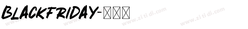 BlackFriday字体转换