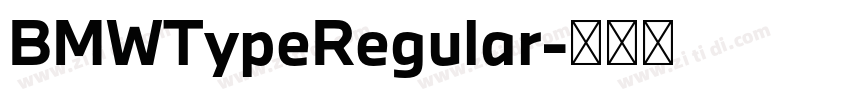 BMWTypeRegular字体转换