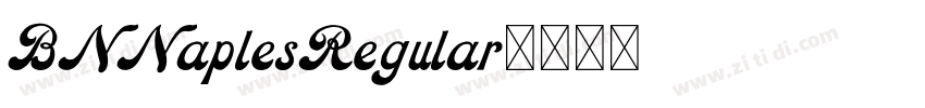 BNNaplesRegular字体转换