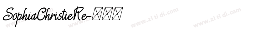 SophiaChristieRe字体转换