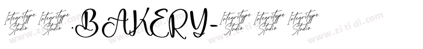 七屿.BAKERY字体转换
