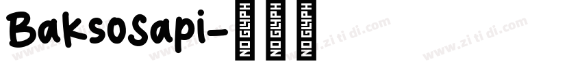 BaksoSapi字体转换