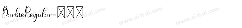 BarbieRegular字体转换